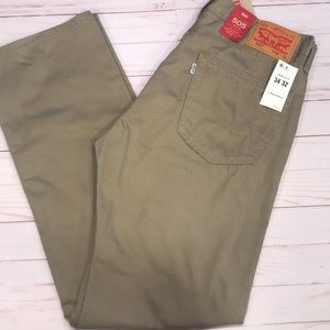 Levi’s jean khakis size 34 x 32 NWT 505 Straight